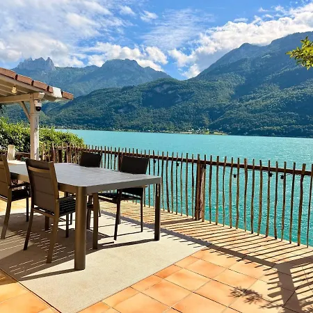 La Les Pieds Dans L'eau, Acces Direct Au D'annecy Apartamento Doussard